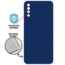 Capa para Samsung Galaxy A30s/A50 e A50s - Case Silicone Cover Protector Azul Marinho